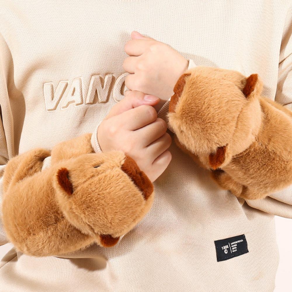 Adorabile Capibara Animale Schiaffo Snap Avvolgente Braccialetto Da Polso Peluche Animale Ripieno Kawaii Capibara Anello Da Mano Braccialetto Bambino Giocattoli Divertenti