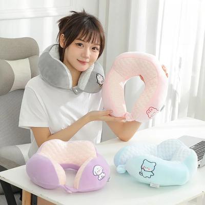 Cartoon Ice Bean Cartoon Μαξιλάρι σε σχήμα U Φορητό μαξιλάρι αεροπλάνου για υπαίθρια ταξίδια Μαξιλάρι λαιμού καμπούρας για ύπνο γραφείου