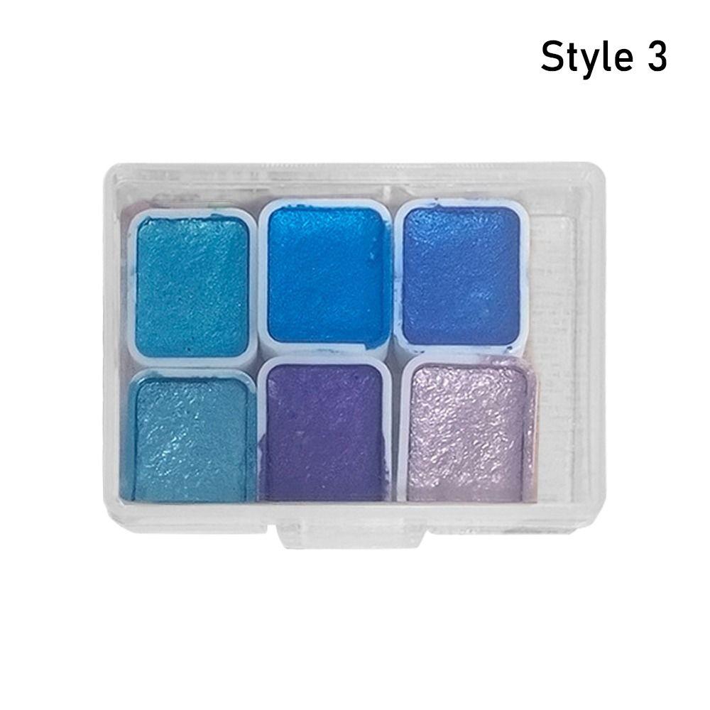 

1 шт. Перламутрова металева суцільна акварельна фарба Студентські шкільні приладдя для мистецтва Палітра Пігментний набір Style 3