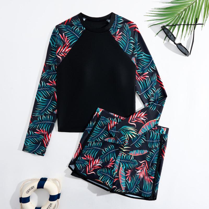 Summer Swimsuits Closed Tankini Sets Female Swimwear Sports Beach Wear Two-Piece Bathing Suits Pool Women's Swimming Suit 2025