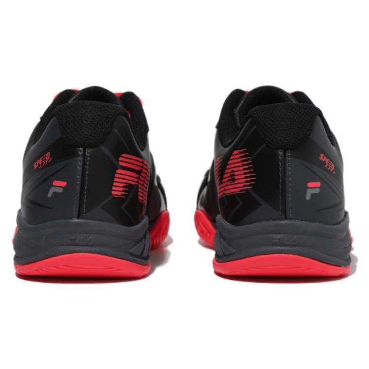 FILA Advantage T7 Low Top Tennis Shoes Unisex sneakers Black Red 1TM01884F_005