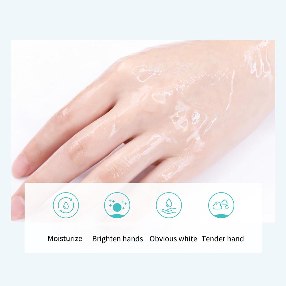 1 paar Feuchtigkeitsspendende Ziegenmilch Hand Maske Handschuhe Peeling Reparatur Hand Patch Hand Hautpflege