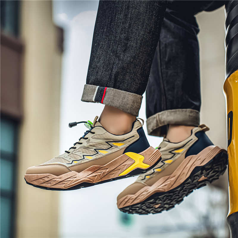 Fashion Without Heel Thick Heeled 50 Size Shoes Walking Men's Flat Sneakers Big Size Boots Sports Shows Welcome Deal Best Wide Foot