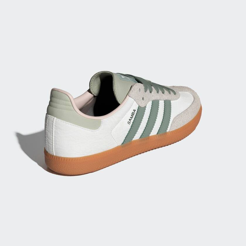 ID0492 Adidas Originals Samba OG Silver Green (Women's)