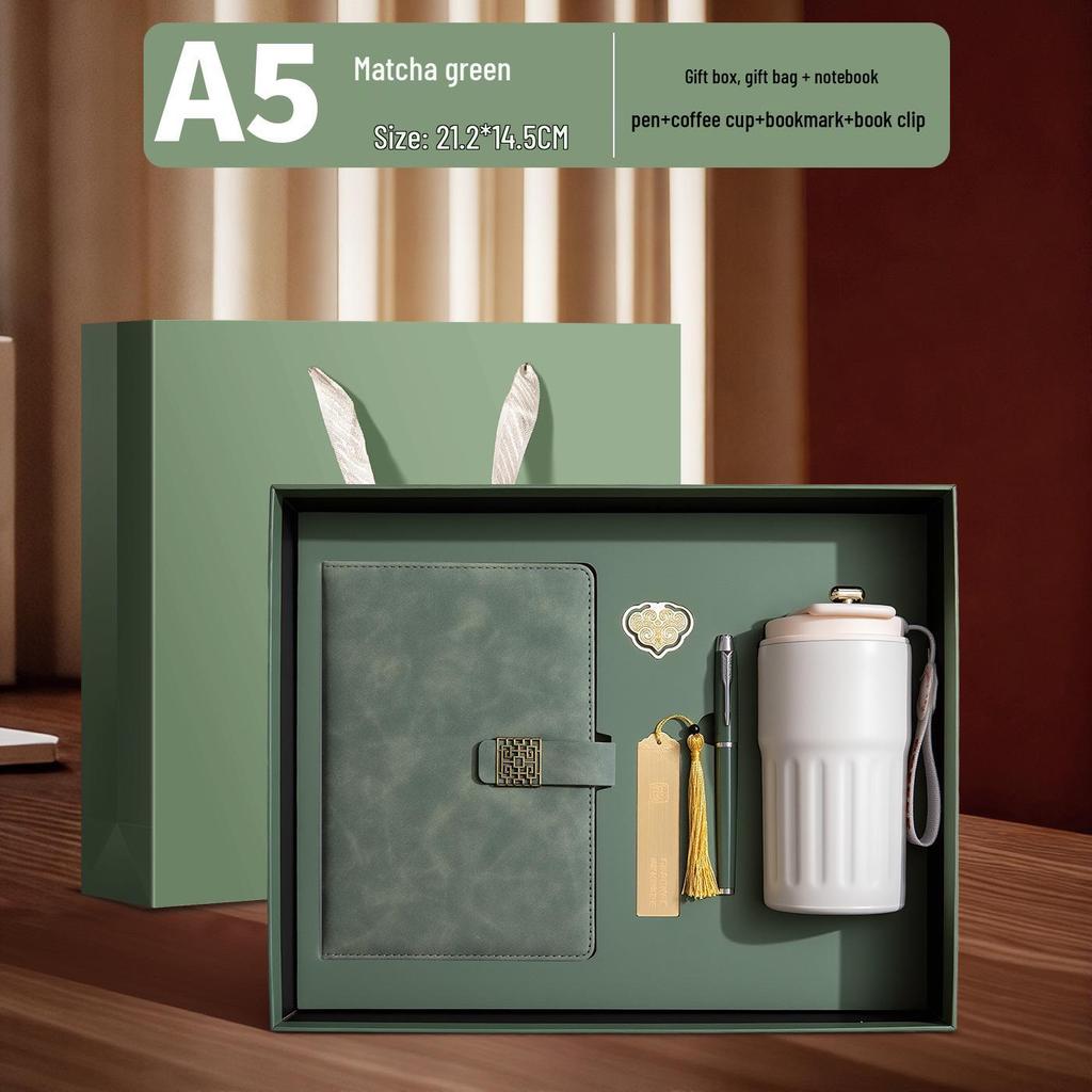 Custom A5 Notebook Gift Set - Holiday or Graduation Souvenir with Personalized Logo for Corporate or Business Gifting