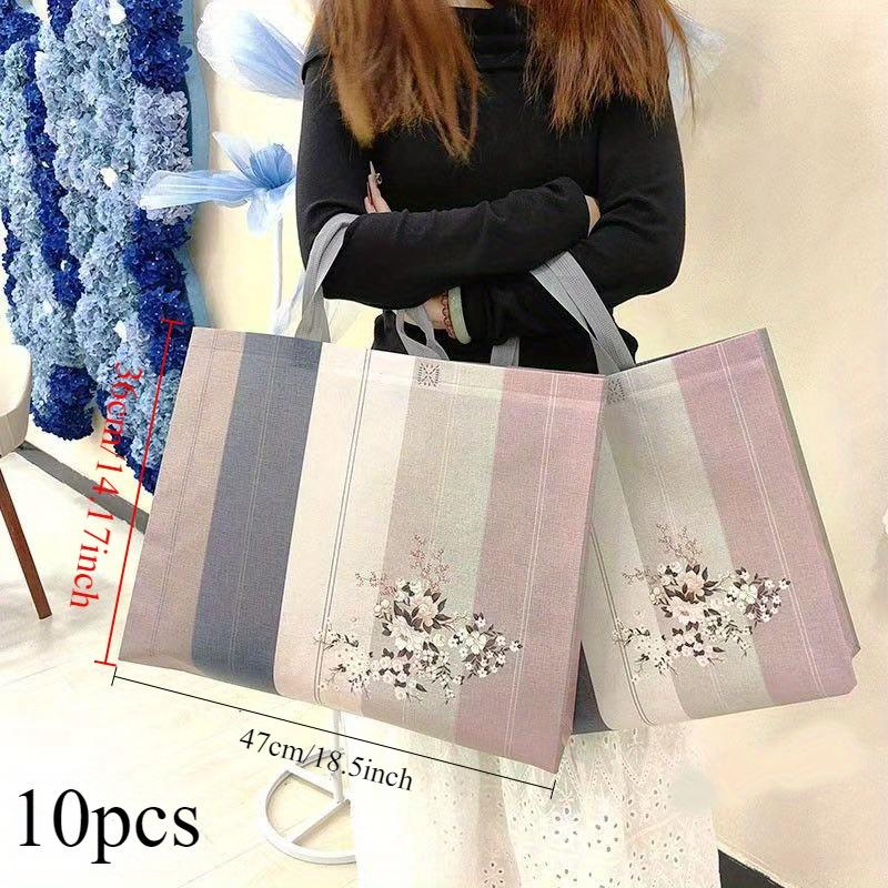 Full Size Colorful Patterns Simple Style, with Handle, for Party Gifts, Wedding Gifts, Birthday Gift Bags, Durable Handbags for Daily Decoration