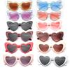 Ladies Pink Cat Eye Love Heart Sunglasses Women Retro Oversized Personality Sun Glasses Uv400 Eye Protection Eyewear Goggles