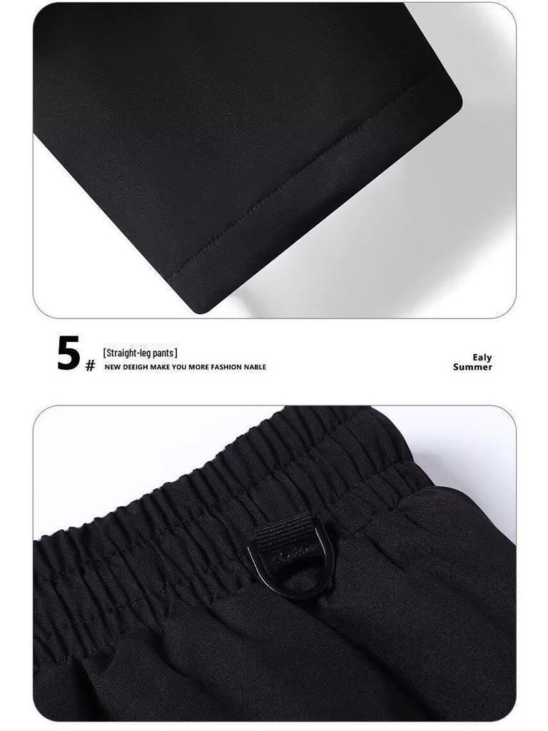 Men's Thickened Cotton and Fleece Trousers, Autumn/Winter Casual Lambskin Sweatpants