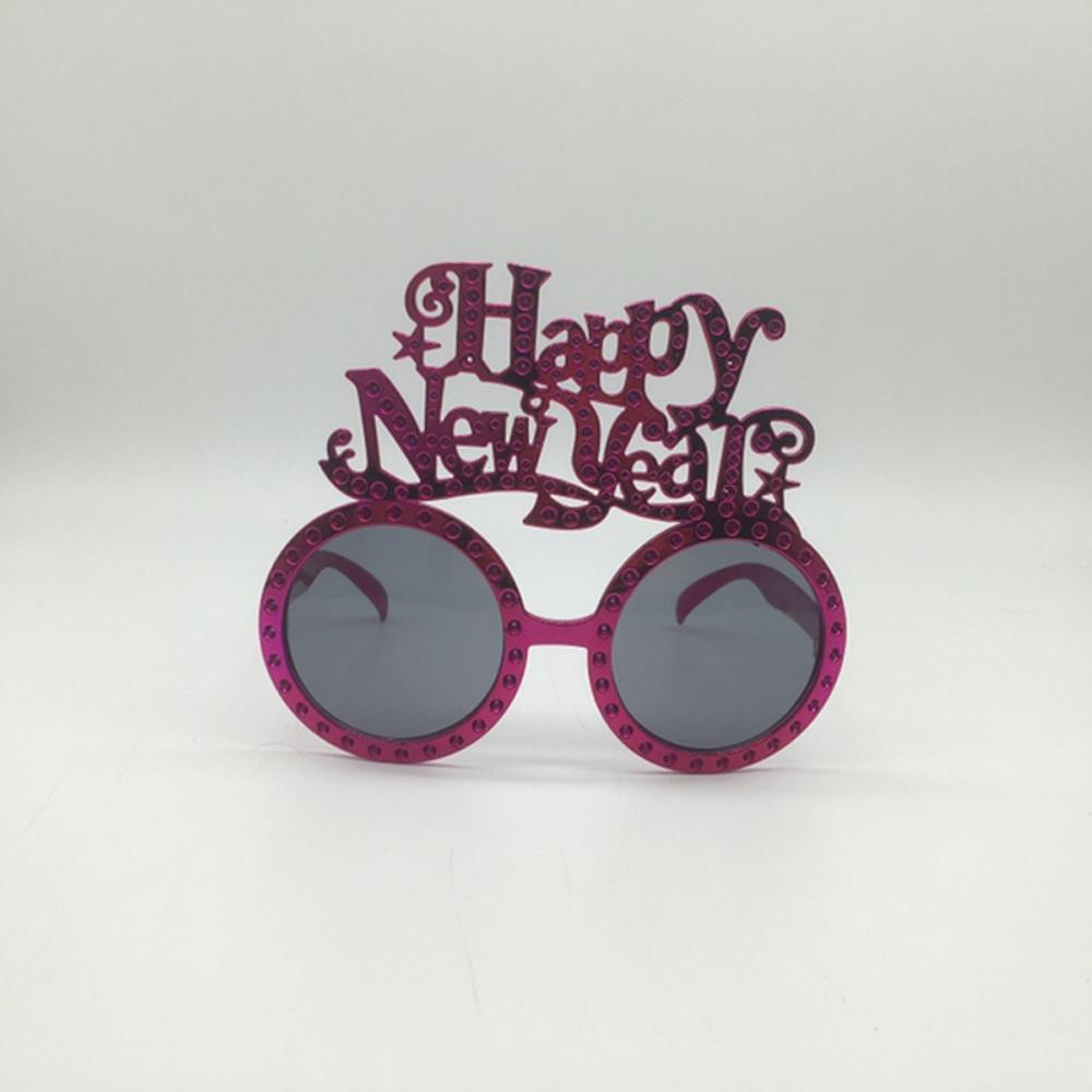 4 ks novoroční párty brýle 2022, novinka, fotobudka, rekvizity, dekorace, dětské dárky