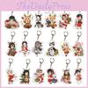 Christmas Slayer Demon Xmas Keychain Merch Figure Tanjirou Nezuko Giyuu Zenitsu