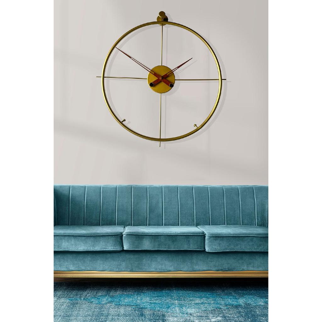 Arar Madrid 60 Cm Gold, Modern Decorative Spanish Style Wall Clock