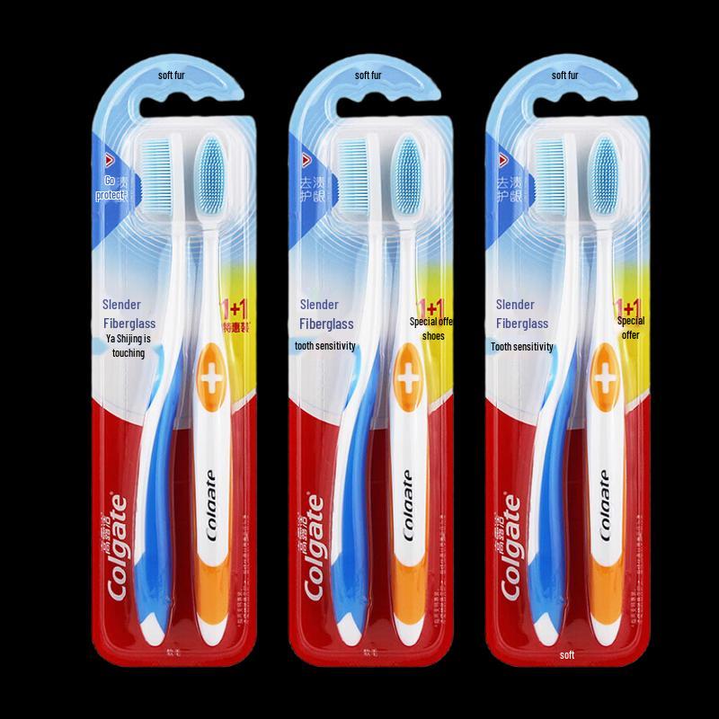 Colgate Slim Soft Toothbrush 1+1 Special Offer 3-Pack