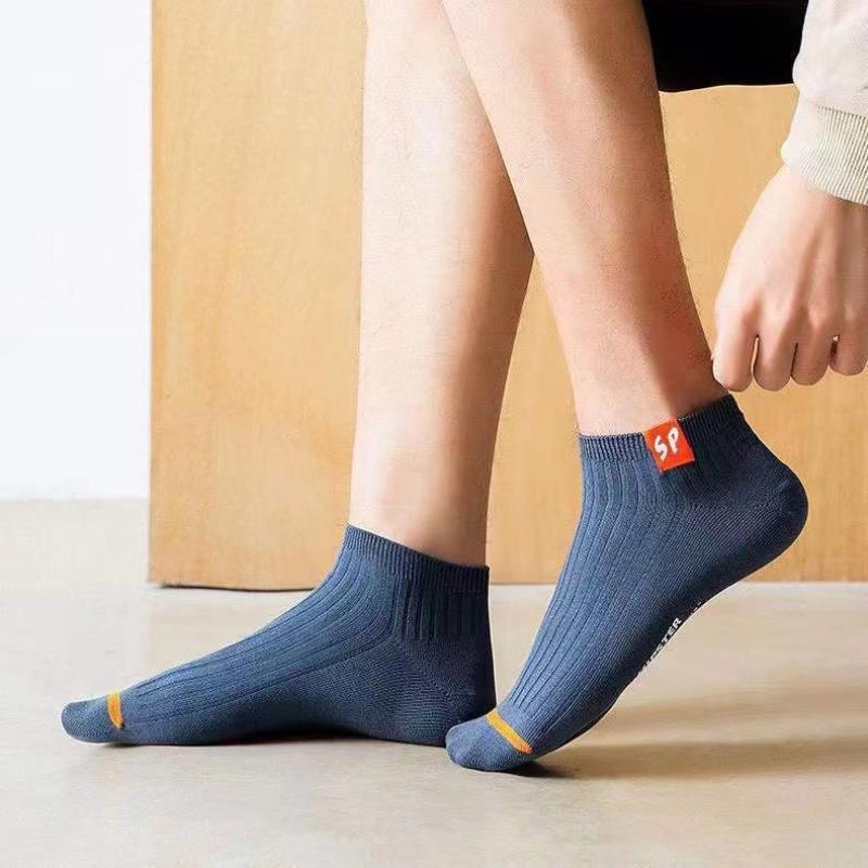 3 Pairs Men's Ankle Socks Hot Selling New Spring Autumn Low Tube Breathable Comfortable Simple Fashion Street Cotton Socks