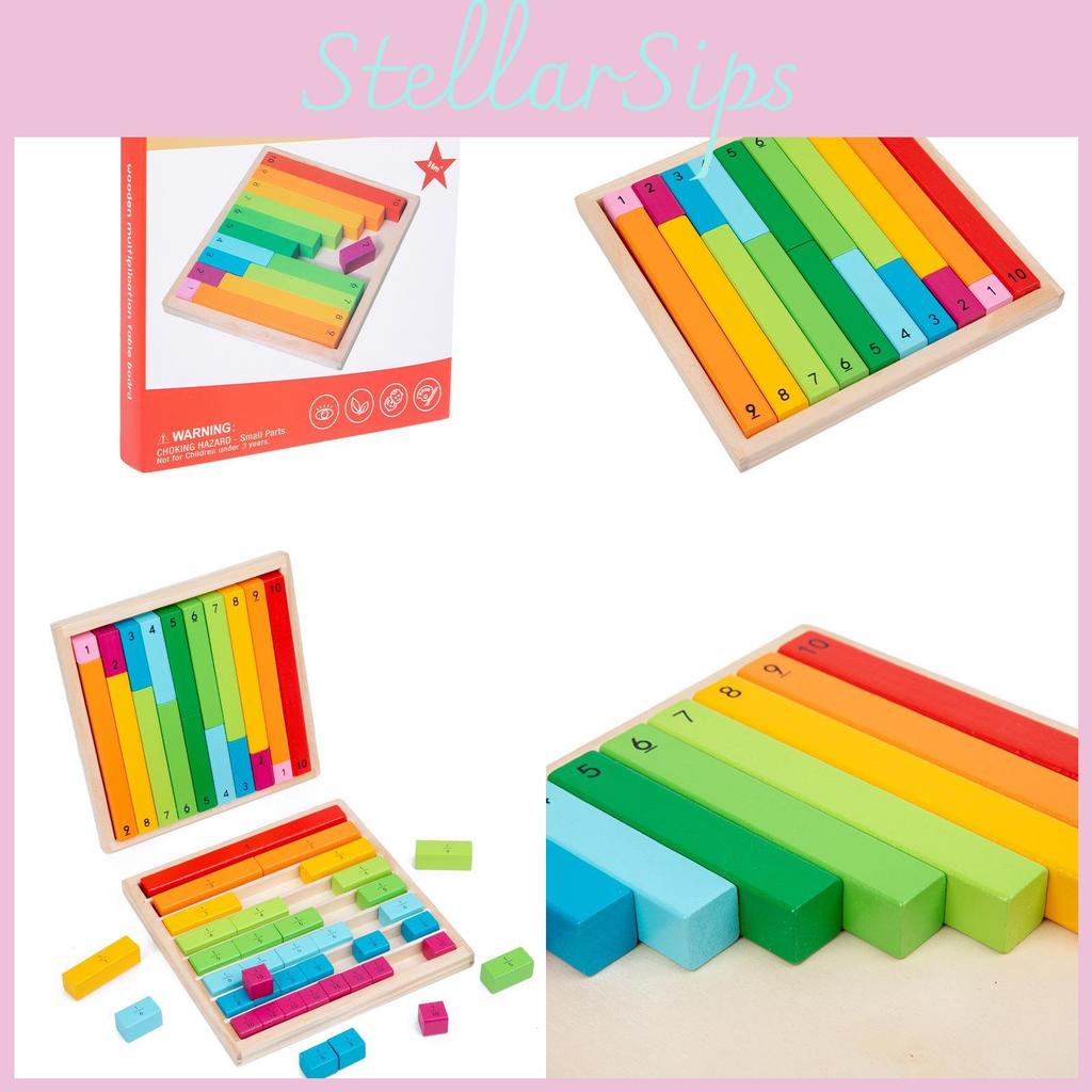 Sticks Fraction Wooden For Kids Math Skills Development In Education Early