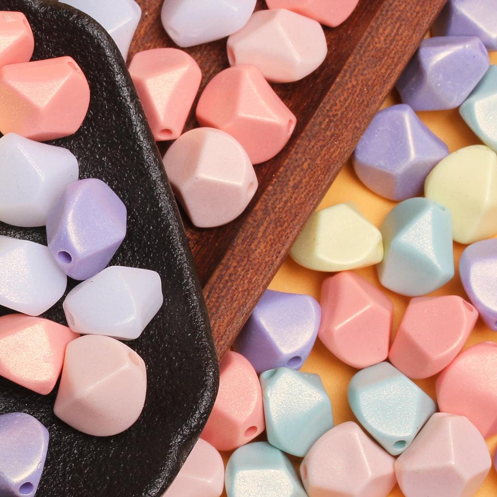 10 Stücke Macarone Farbe Acryl Lose Perlen Armband Halskette Herstellung Geometrie Perlen Materialien Modeschmuck Zubehör