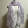 Used Tied with Pearl, Sheer Stole, Lavender