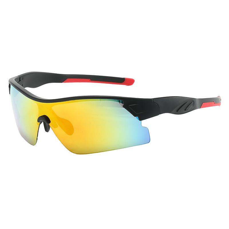 New Cycling Glasses, Men's and Women's Outdoor Road Bike Sports Sunglasses, Secondary Injection Molding Mountain Bike Off-road Sunshade
