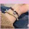 Artistic Vintage Amber Peace Lock Bracelet For Women Geometric Style Summer 2024