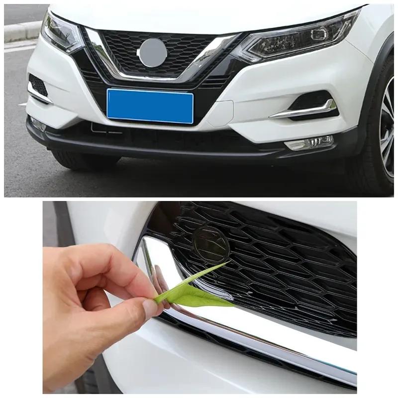 Car Exterior Part Front Rear Fog Lamp Light Bumper Reflector Frame Cover Trim Chrome Refit for Nissan Qashqai J11