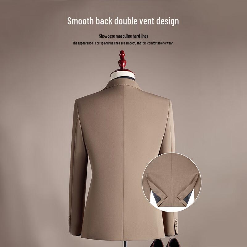 Romon Men's Business Casual Two-Piece Suit