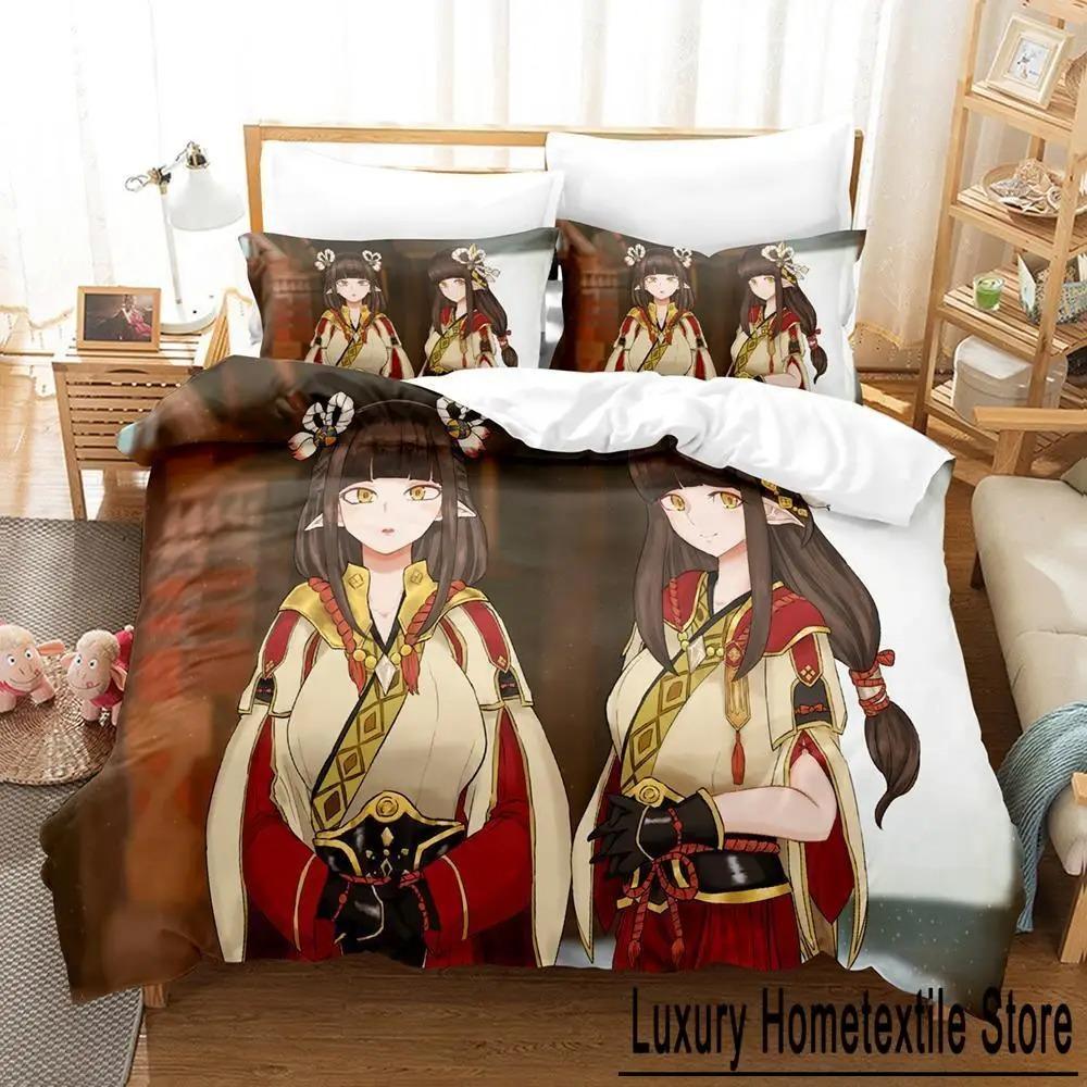 New Hinoa Minoto Bedding Set Single Twin Full Queen King Size Bed Set Adult Kid Bedroom Duvet Cover Sets 3D Print Anime Game Bed