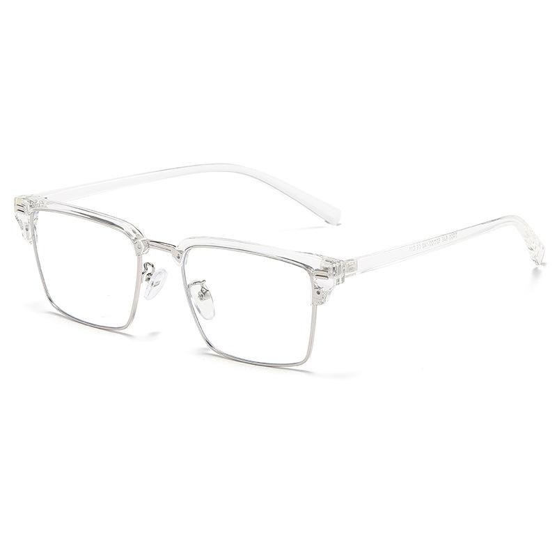 

14519 Новые мужские квадратные анти-синие модные деловые очки оправа 2023 ретро брови плоское зеркало