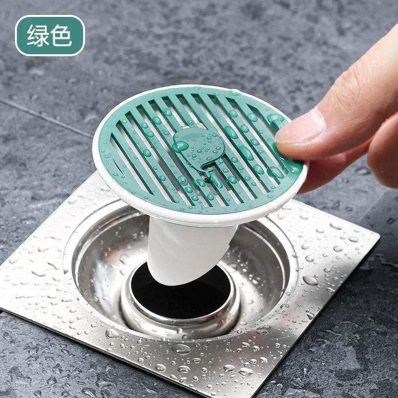 Magnetic Floor Drain Cover Universal Deodorizer Sewer Plug Bathroom Anti-Return Odor Artifact Cute Animal Shape