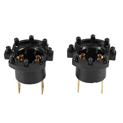KIMISS Car Headlight Socket Holder, B28V510A3 1 Pair Replacement Headlight Bulb Socket Adapter Holder