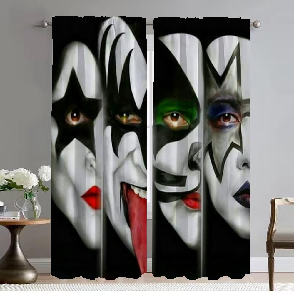 

Rock-kiss кухонные шторы 2 шт. украшение на Хэллоуин противомоскитные шторы для гостиной тюль для спальни камера W107xH213cmx2pcs-CL