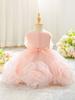 0-3J Weihnachtskleid Neugeborenes Taufe Hochzeitskleid für Baby Mädchen Erste Geburtstagsparty Kleidung Kleinkind Mädchen Taufkleid Kleidung L3017