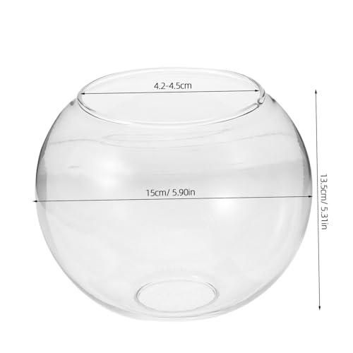 Cabilock Lantern Shade, Spherical Glass Pendant Light Shade, Transparent Light Cover, E26, Ceiling Light, Hanging Light, Bedroom, LED Compatible, No I
