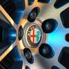 EFTXY1 4Pcs Car Wheel Stickers 56mm Auto Center Hub Cap Decal For Alfa Romeo 156 159 147 4C 8C 166 Giulia Giulietta Mito Stelvio Spider