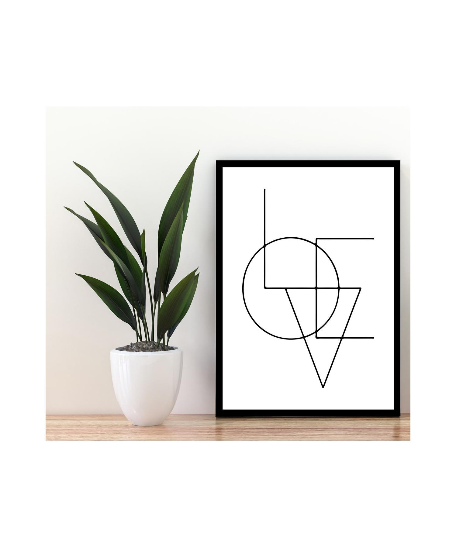 

Настенная живопись в черной рамке