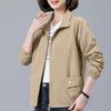 Autumn 2025 Fashionable Loose Fit Casual Jacket for Middle-Aged Women