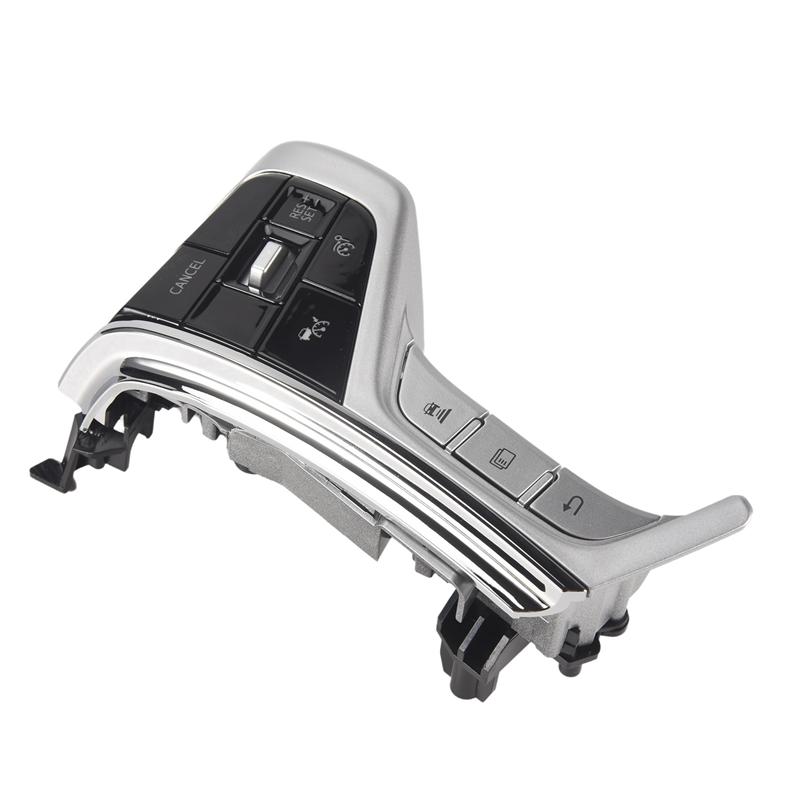 

Car Cruise Control Switch Steering Wheel Multimedia Audio Button For Mitsubishi PAJERO SPORT 15-22 Outlander Delica L200 срібний