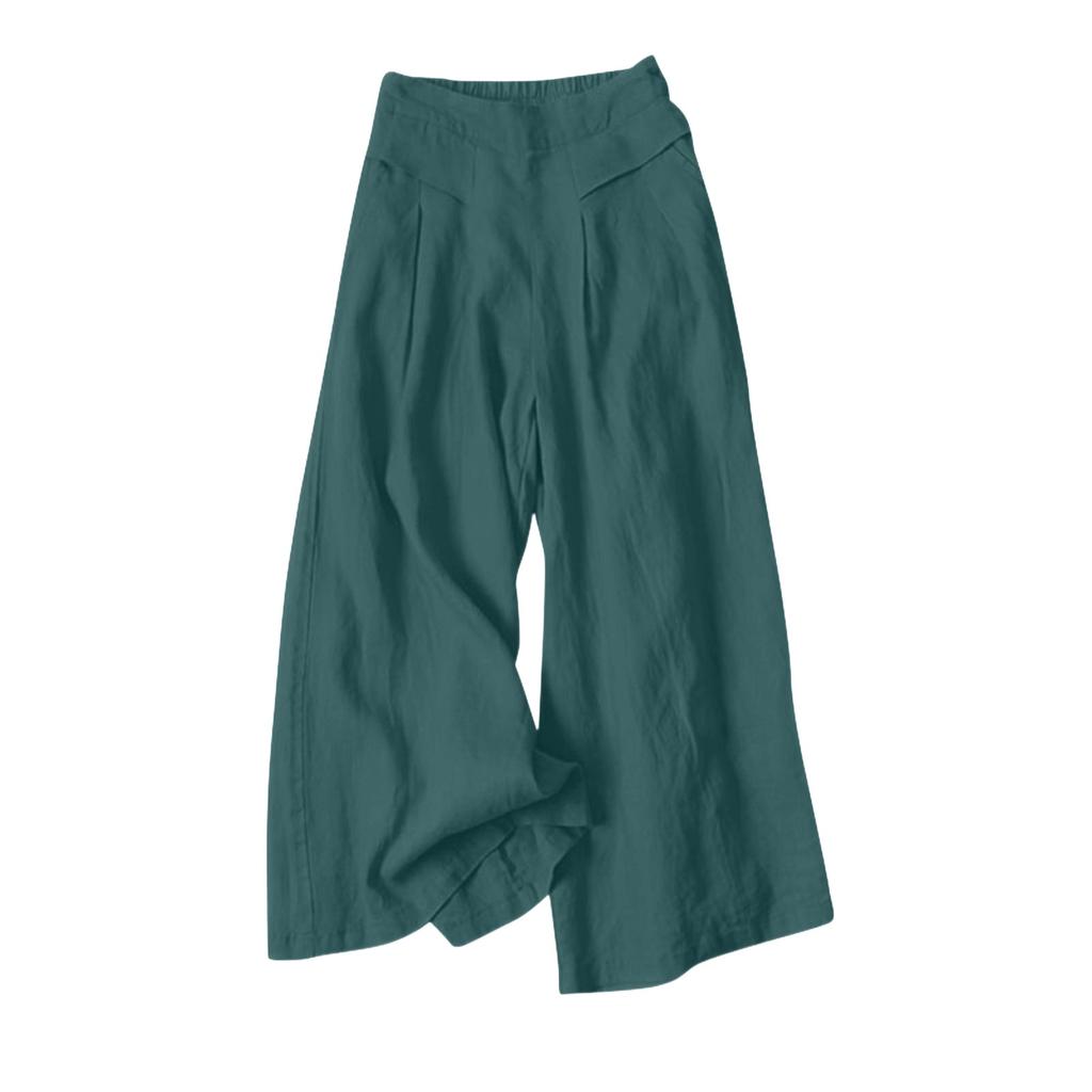 Fashion Women High-waisted Loose Summer Thin Slim Large Size Casual Straight Pants