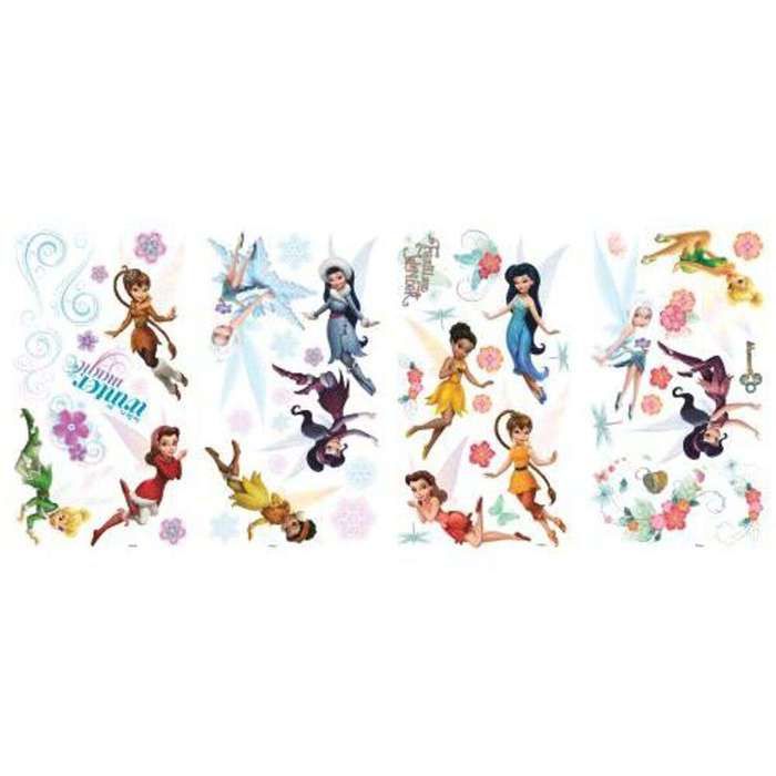 Stickers repositionnables la Fée Clochette et ses amies, personnages Disney