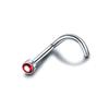 1 Stück G23 Titan Kristall Nasenschraube Stecker Ring Zirkon Ohr Helix Piercing Mischfarbe Nasenring Krappen CZ Nasenschmuck