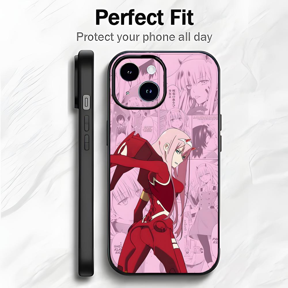 Japanese Anime 02 D-DARLING in the FRANXX Phone Case Phone Case Soft Packaging Lightweight For iPhone17 16 15 14 13ProMax