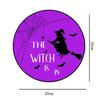 2D Halloween Wooden Sign Spooky Ghost Pumpkin with Rope Halloween Welcome Sign DIY Halloween Wood Ornament Garden Hanging Decor