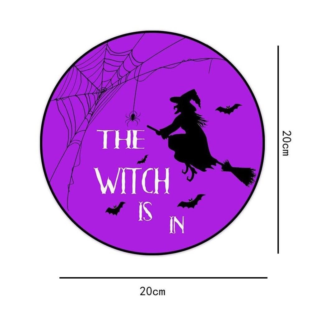 2D Halloween Wooden Sign Spooky Ghost Pumpkin with Rope Halloween Wood Ornament DIY Halloween Welcome Sign Garden Hanging Decor