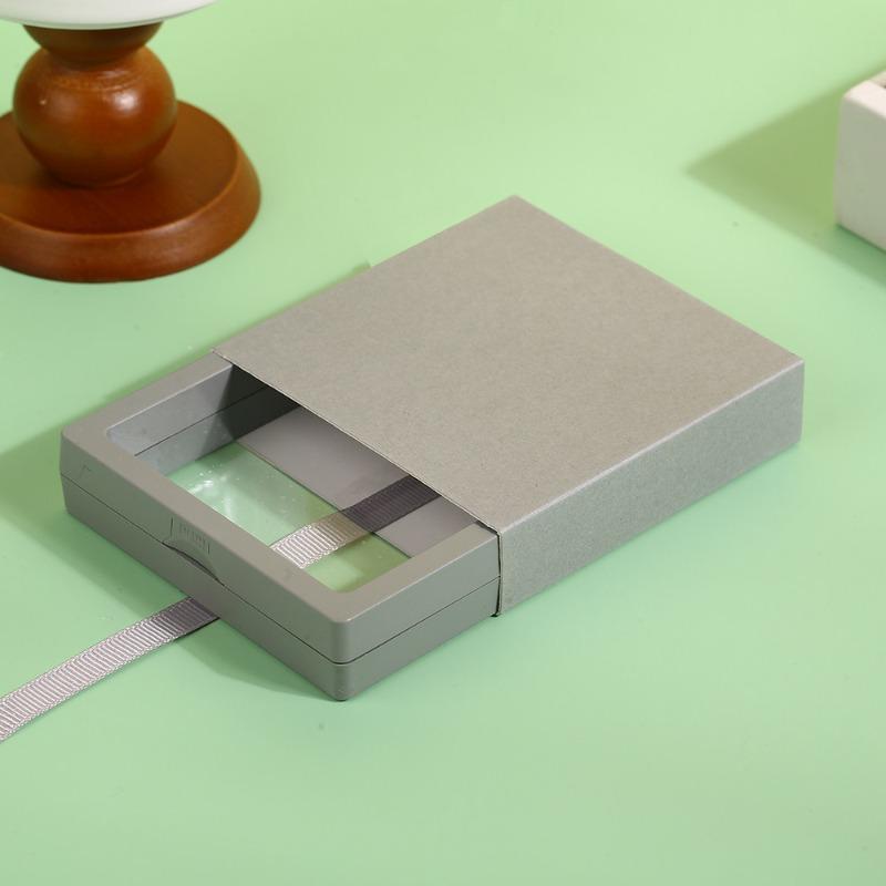 Necklace Ring Earing Bracelet StorageOrganizer Display Stand Solid Color Paper Gift Boxes Macaron Colored Packaging Gift Box PE Film Suspension Box