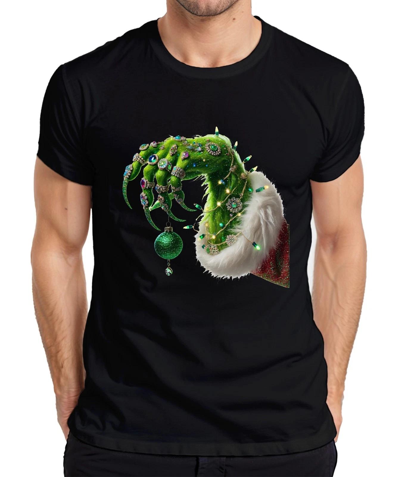 Grinch Hand Weihnachtskugel Christbaum - Weihnachten Christmas Xmas Herren T-Shi XS