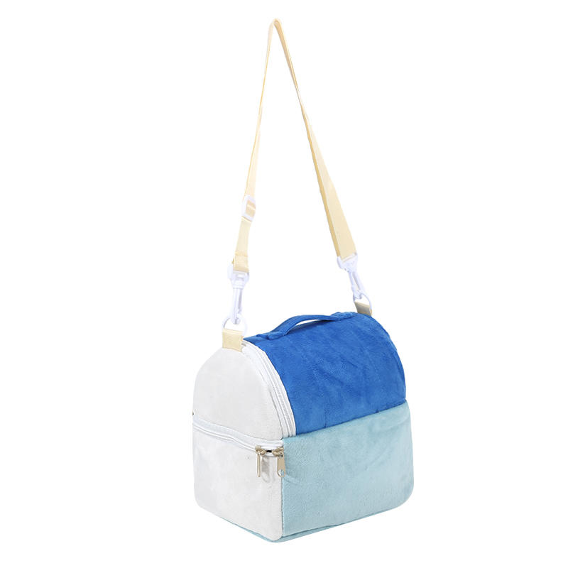 

Bento Bag Double-layer Thick Insulation Bags One Shoulder Easy To Carry Lunch Box Storage Bag Large Capacity Picnic Ice Pack королівський синій колір