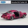 WELLY 1:24 1974 Porsche 911 Turbo 3.0 Alloy Sports Car Model Diecast Metal Toy Vehicle Car Model Simulation Collection Kids Gift