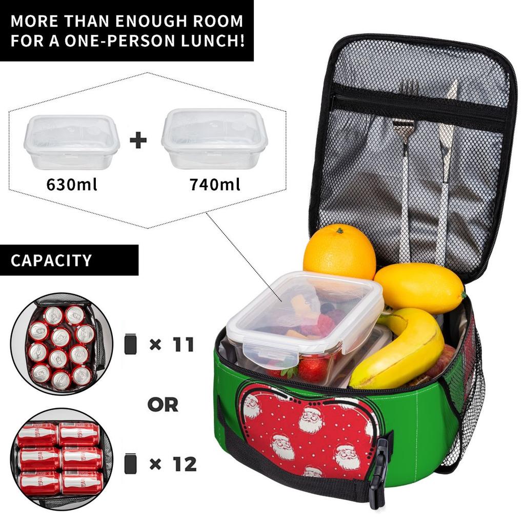 Christmas Tooth Dentist Dental Assistant Hygienist Insulated Lunch Bag for Kids School Cooler Thermal Food Box Tote Lunch Boxes