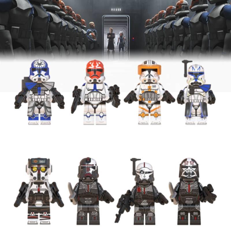 Blocks 8pcs Building Minifigure Clone Ahsoka Troopers Figure Fans Gift