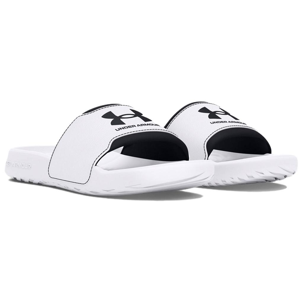 Under Armour Ignite Select Slide White Black Men Sneakers 3027219-100