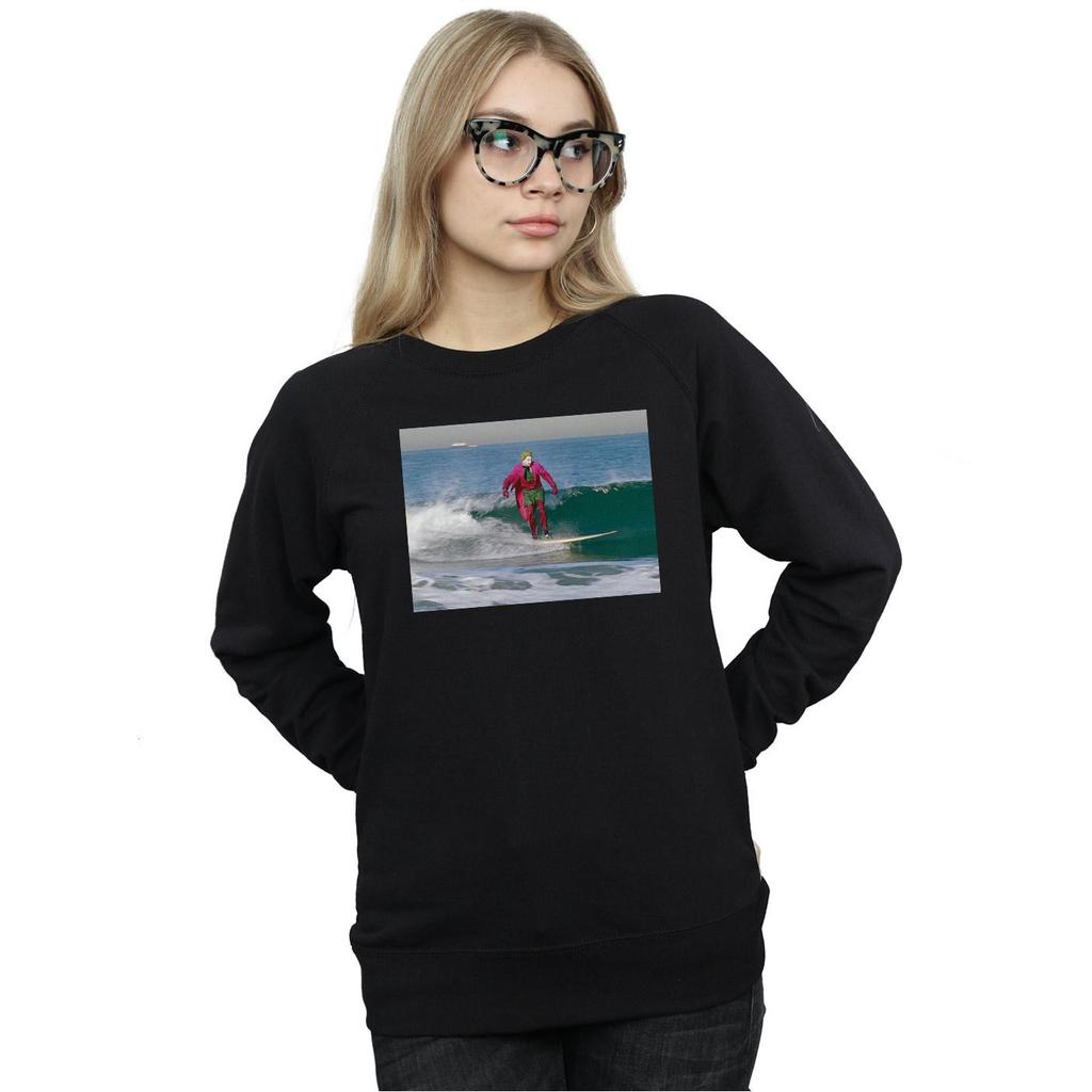 DC Comics Womens/Ladies Batman TV Series Joker Surfing Sweatshirt
