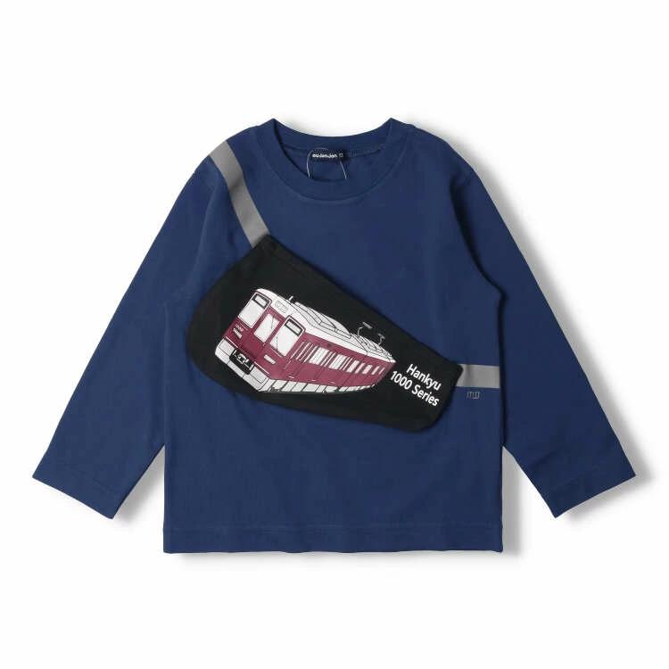 [Children's Clothing] Moujonjon (Moojeongjeong) Hankyu Railway Body Bag Long Sleeve T-Shirt 100cm-130cm F50807